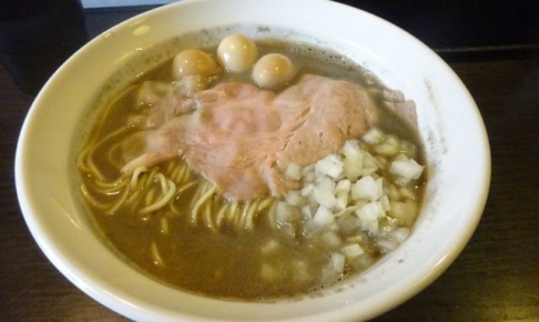 横浜「ノ貫福富町本店」で注文した煮干蕎麦（煮干しラーメン）