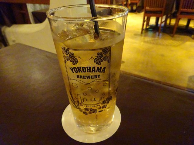 横浜ビール本店レストランUMAYA」で注文したジンジャーエール