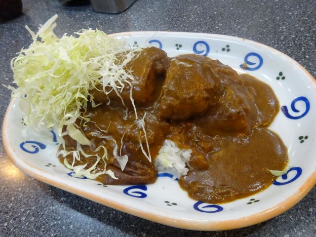 横浜高島町「カレーとハンバーグの店 バーグ戸部店」で注文したハンバーグカレー