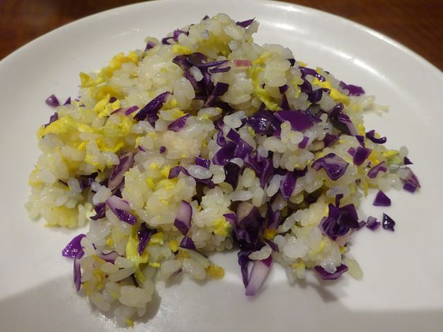 横浜中華街「美食酒楼 心龍」で注文したスペシャルセット（特製心龍炒飯）