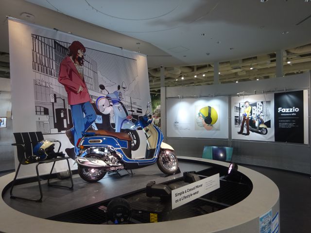 横浜みなとみらい・ヤマハ発動機「Yamaha E-Ride Base」のエントランスゾーンと飾られた展示