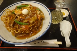 関内・伊勢佐木モール「そば処 戸隠 伊勢佐木町店」で注文したすごもり